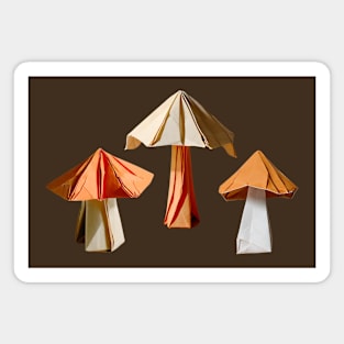 Origami Mushrooms Magnet